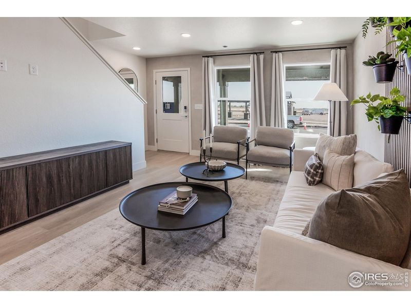 Furnished interior view inside a new home in Prairie Song Cottages, Windsor (Image 9).