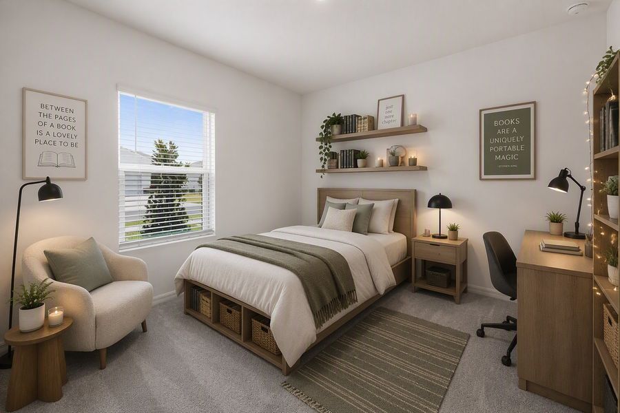 Representative furnished interior of a home built from the Sage by Taylor Morrison in Coopers Meadow, Jacksonville (Image 8).