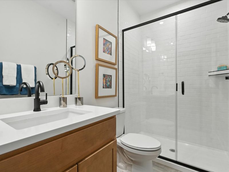 Furnished interior view inside a new home in Archer Row, Charlotte (Image 34). Furnished interior view inside a new home in Archer Row, Charlotte (Image 34).
