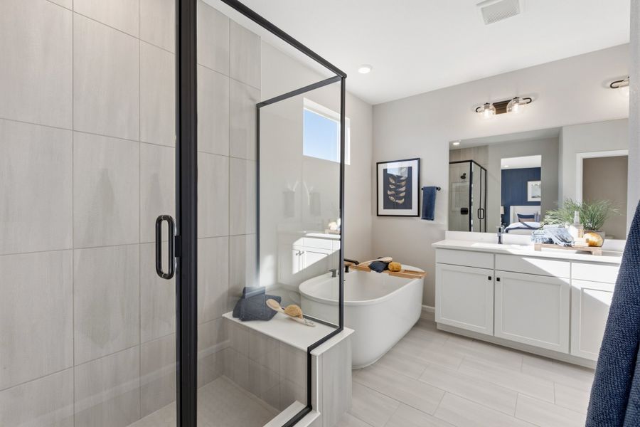 Representative furnished interior of a home built from the 5007 by Risewell Homes in The Estates Collection at Murphy Creek, Aurora (Image 10). Representative furnished interior of a home built from the 5007 by Risewell Homes in The Estates Collection at Murphy Creek, Aurora (Image 10).