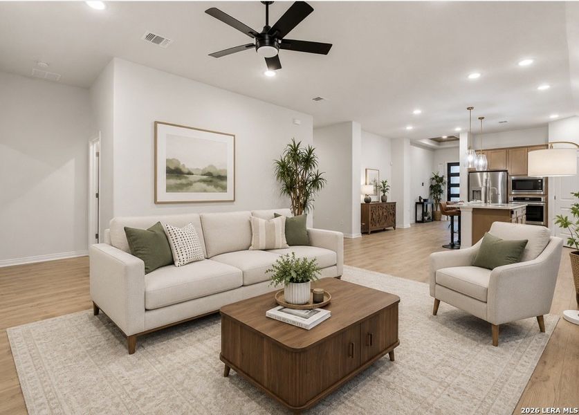 Furnished interior view inside a new home in The Crossvine, Schertz (Image 13). Furnished interior view inside a new home in The Crossvine, Schertz (Image 13).