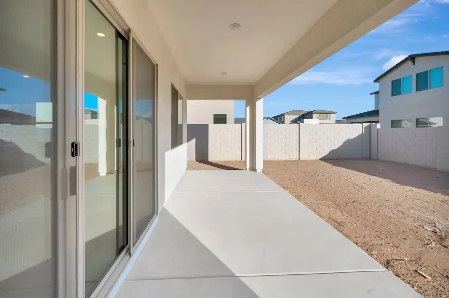 Exterior details and patio area of a home in Soleo, San Tan Valley (Image 3). Exterior details and patio area of a home in Soleo, San Tan Valley (Image 3).