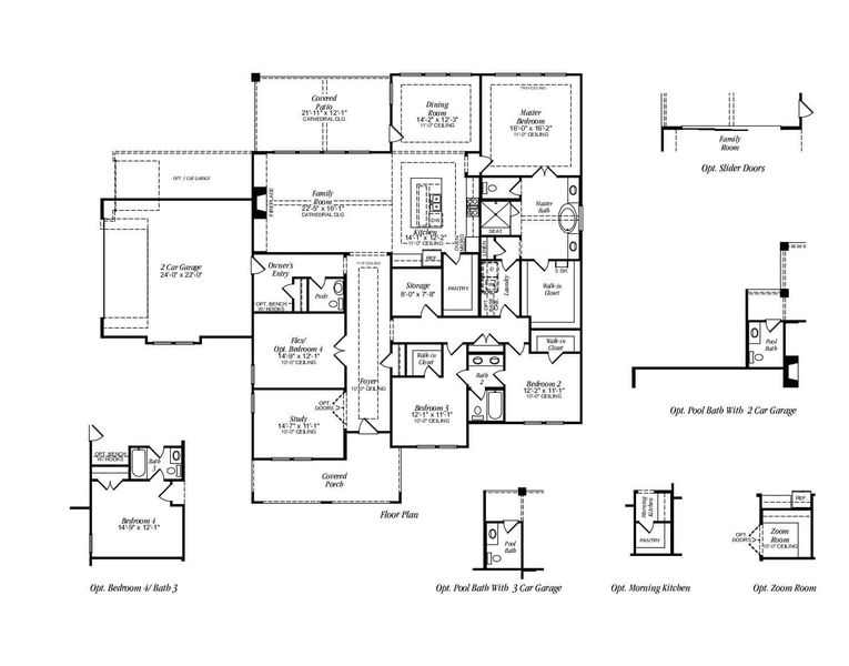 2D floor plan layout for the 3015 by Gracepoint Homes in Kellar Farms, Smithville, TX (Image 3). 2D floor plan layout for the 3015 by Gracepoint Homes in Kellar Farms, Smithville, TX (Image 3).