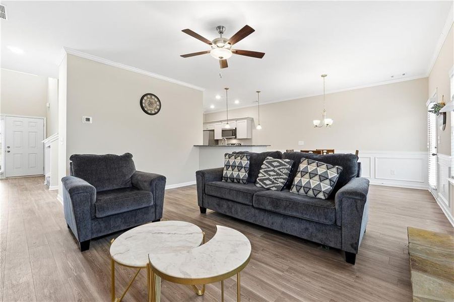 Furnished interior view inside a new home in , Cartersville (Image 13).