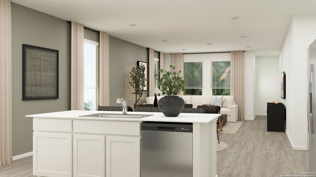 Furnished interior view inside a new home in Kyndwood, New Braunfels (Image 23). Furnished interior view inside a new home in Kyndwood, New Braunfels (Image 23).