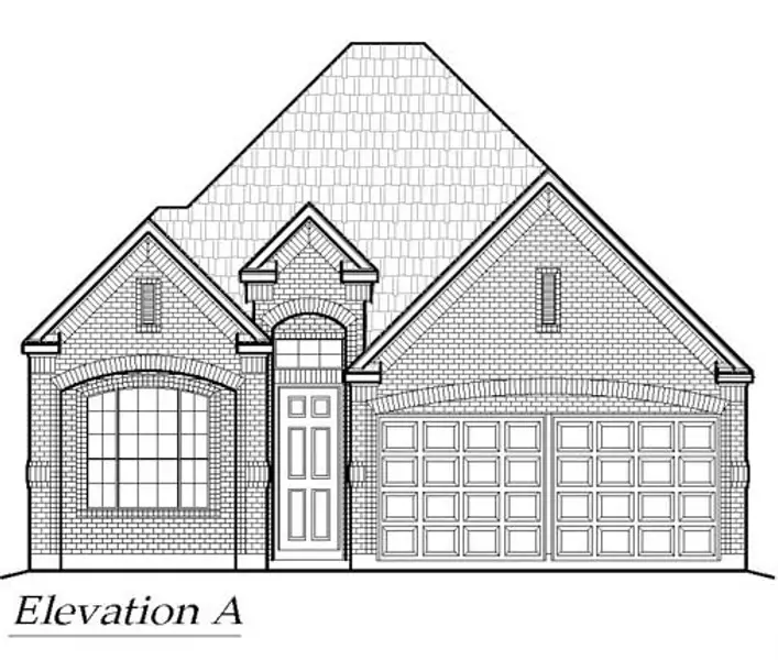 Exterior rendering of this home design in Summer Crest, Fort Worth, TX (Image 4).