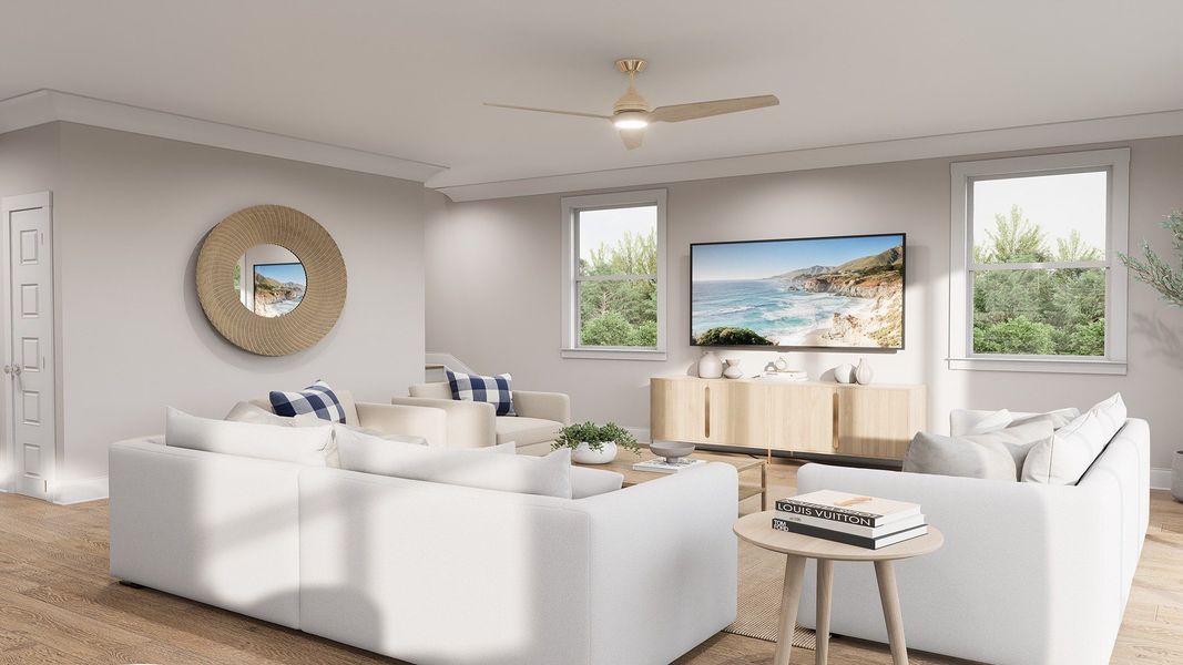 Representative furnished interior of a home built from the BARLOW by D.R. Horton in Rivers Reach, Yemassee (Image 17). Representative furnished interior of a home built from the BARLOW by D.R. Horton in Rivers Reach, Yemassee (Image 17).