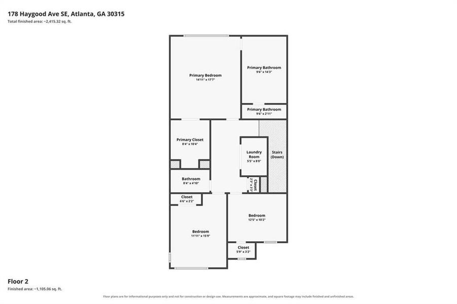 2D floor plan layout of this home in , Atlanta, GA (Image 5). 2D floor plan layout of this home in , Atlanta, GA (Image 5).