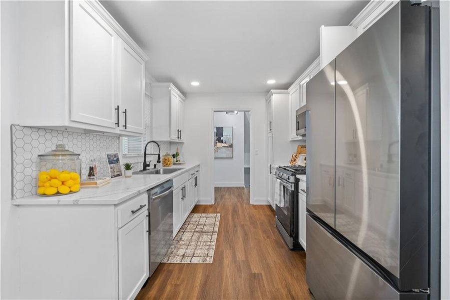 Furnished interior view inside a new home in , East Point (Image 11).