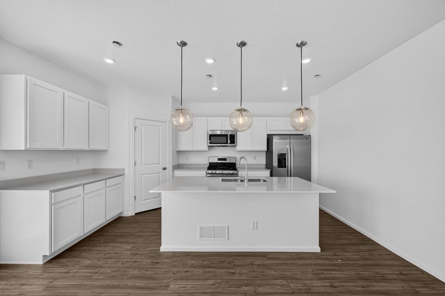 Furnished interior view inside a new home in Lake Bluff, Greeley (Image 4).