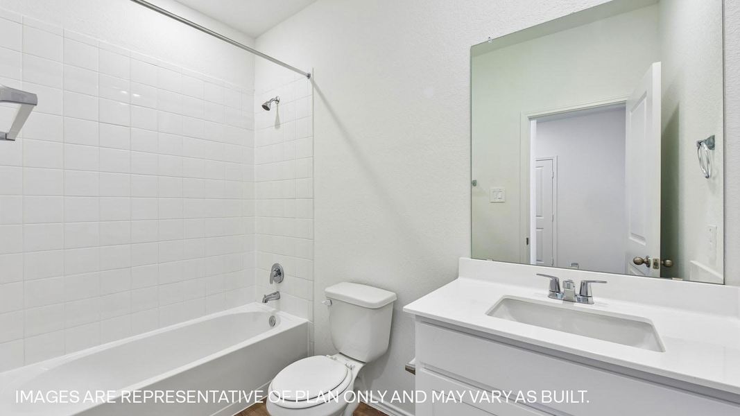 Furnished interior view inside a new home in Wayside, Uhland (Image 9).