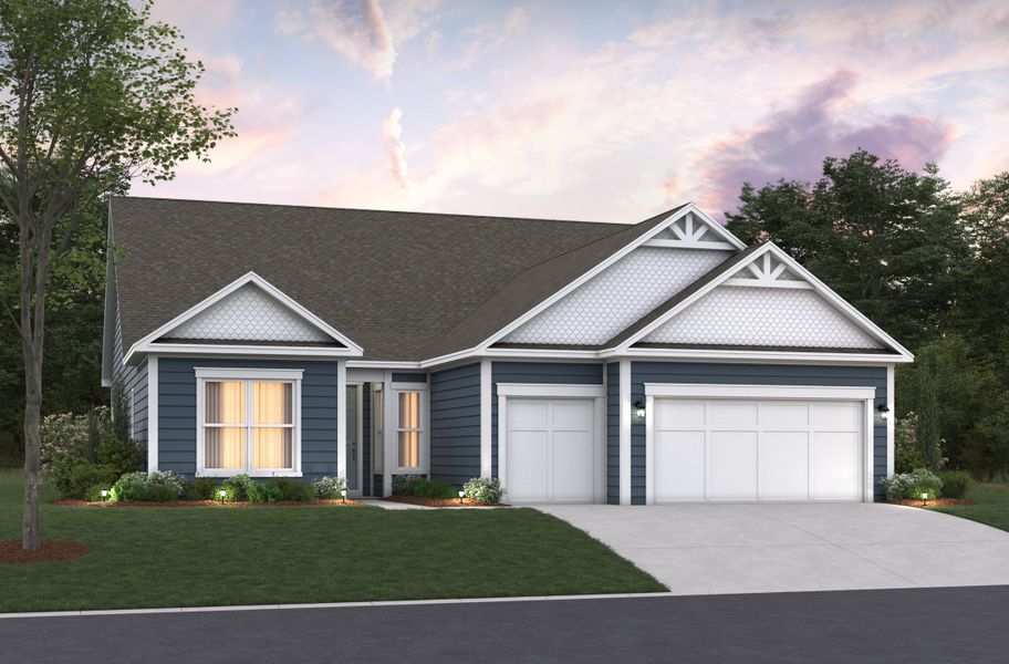 Representative exterior photo of a completed home built from the Sterling by Beazer Homes in Northbrook, Murrells Inlet, SC (Image 2).