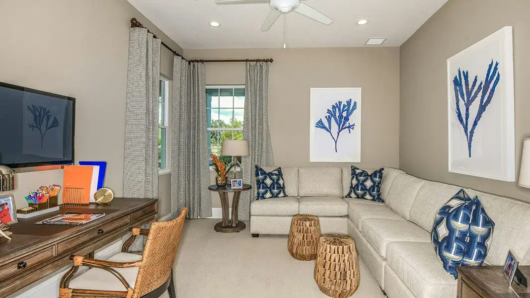 Furnished interior view inside a new home in Canoe Creek Real Estate and Homes for Sale in Parrish, FL - Neal Communities, Parrish (Image 32).