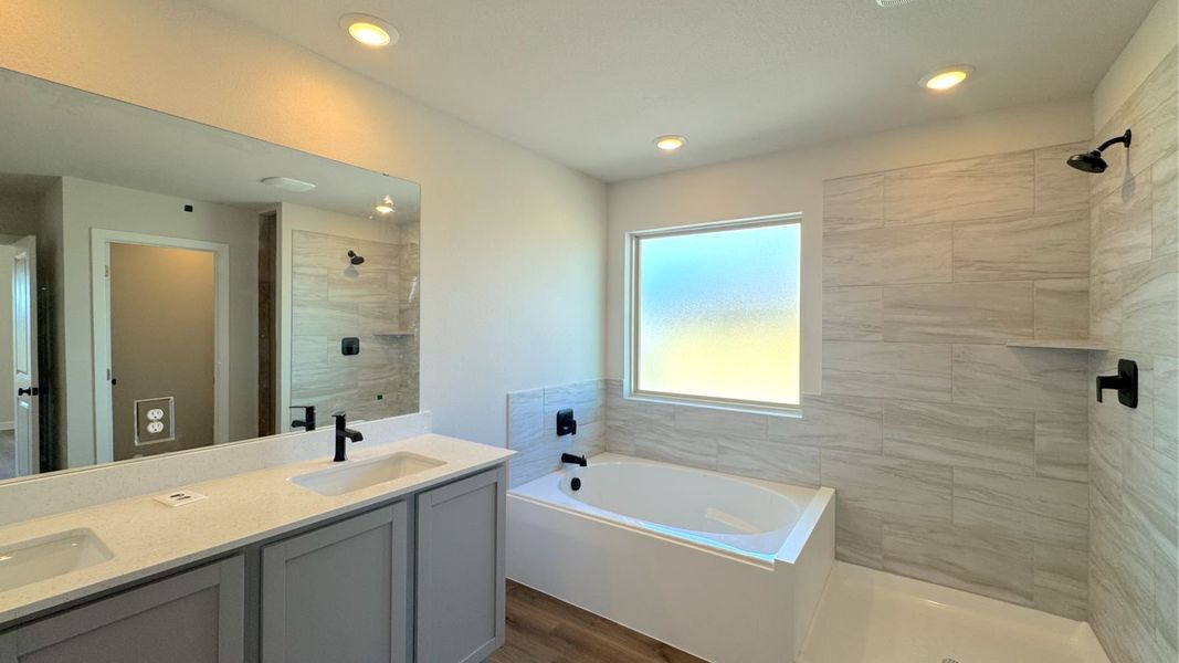 Furnished interior view inside a new home in King's Landing, Corpus Christi (Image 7).