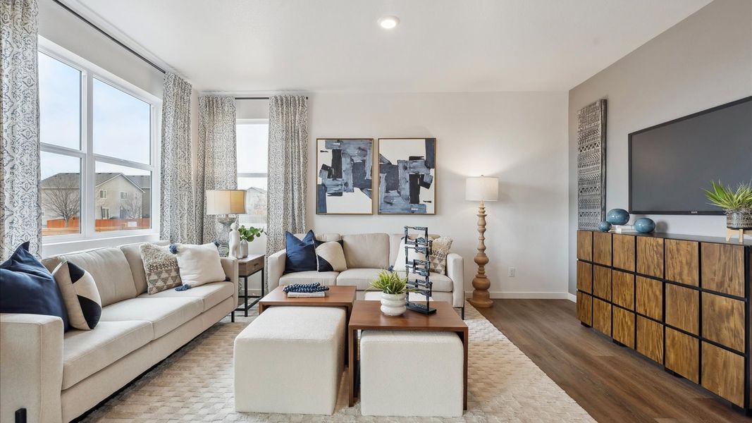 Furnished interior view inside a new home in Lakeside Canyon, Mead (Image 9).