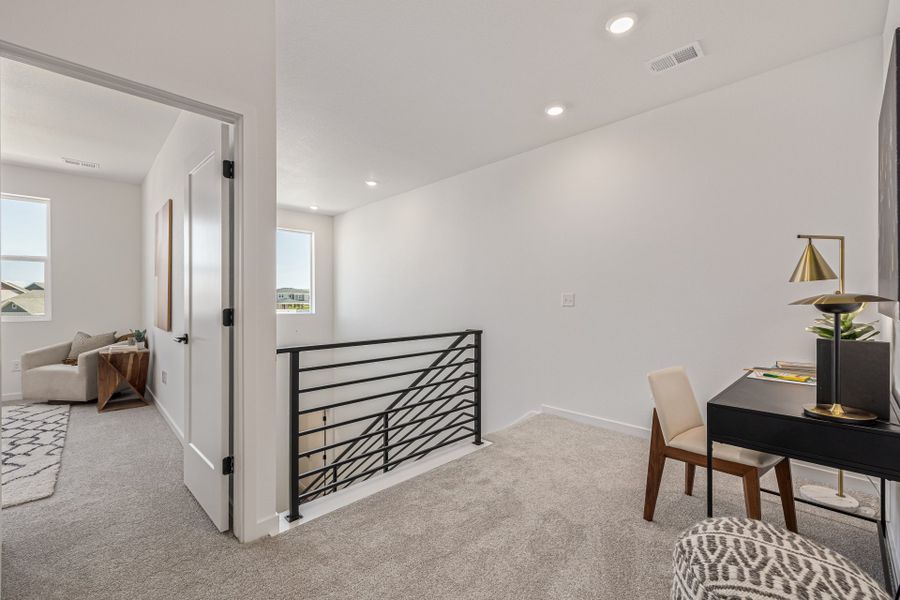 Furnished interior view inside a new home in Painted Prairie, Aurora (Image 19).