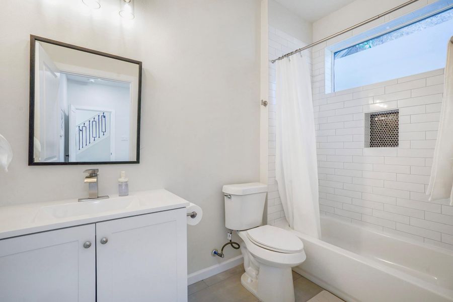 Bathroom in the first floor bedroom.