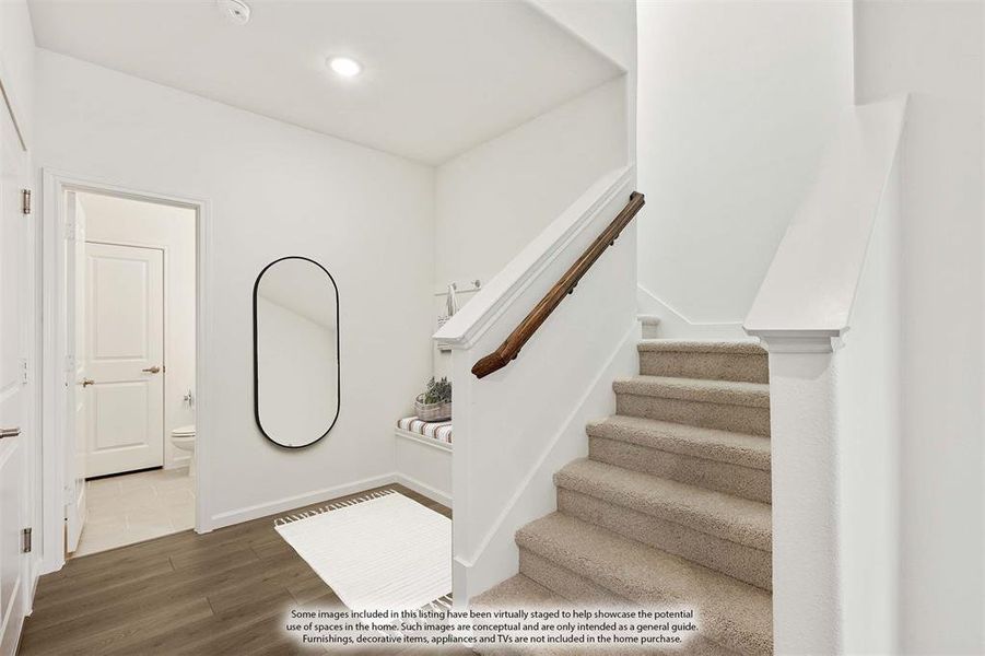 Furnished interior view inside a new home in ArrowBrooke Elements, Aubrey (Image 3).