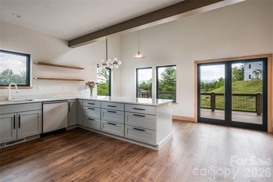 Furnished interior view inside a new home in , Weaverville (Image 10).