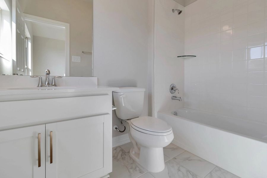 Private bath. Note: Sample product photo - actual exterior and interior selections may vary by homesite