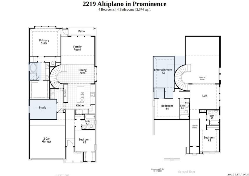 2D floor plan layout of this home in Prominence, San Antonio, TX (Image 3). 2D floor plan layout of this home in Prominence, San Antonio, TX (Image 3).