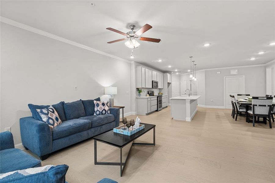 Furnished interior view inside a new home in , Allen (Image 13). Furnished interior view inside a new home in , Allen (Image 13).