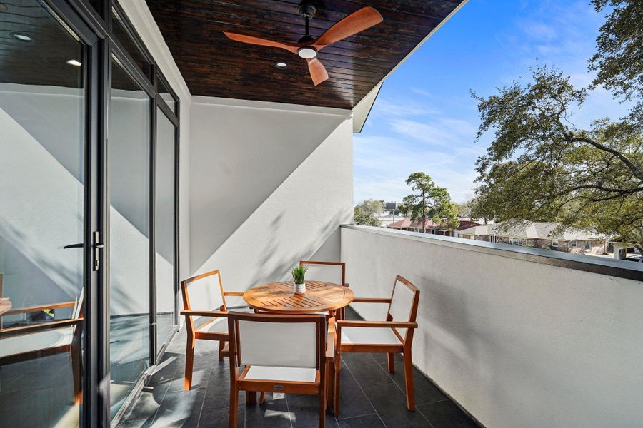 Exterior details and patio area of a home in , Bellaire (Image 24). Exterior details and patio area of a home in , Bellaire (Image 24).