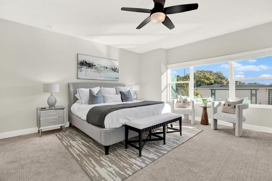 Furnished interior view inside a new home in The Towns At Long Bayou, Seminole (Image 14). Furnished interior view inside a new home in The Towns At Long Bayou, Seminole (Image 14).