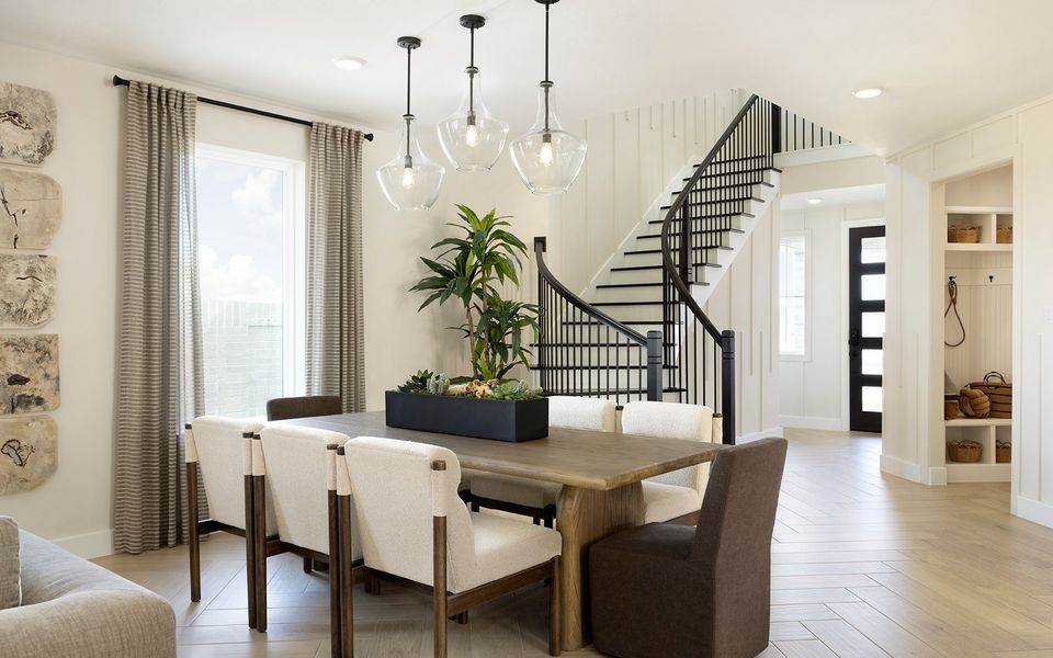 Furnished interior view inside a new home in Elyson, Katy (Image 5).