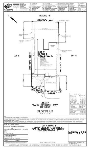 Lot Fit- No back Neighbors