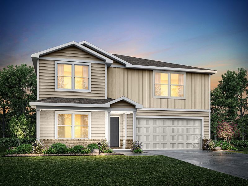 Representative exterior photo of a completed home built from the Taft by National HomeCorp in Still Water Lake, Godley, TX (Image 18).