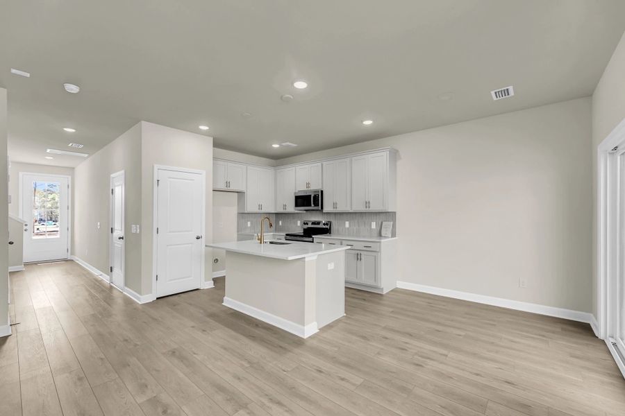 Furnished interior view inside a new home in Windward Village, Summerville (Image 4). Furnished interior view inside a new home in Windward Village, Summerville (Image 4).