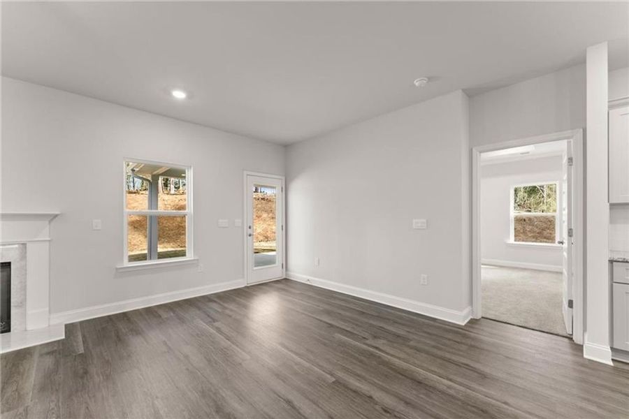 Spacious, unfurnished interior of a new home in Wood Creek Landing, Leland (Image 18).