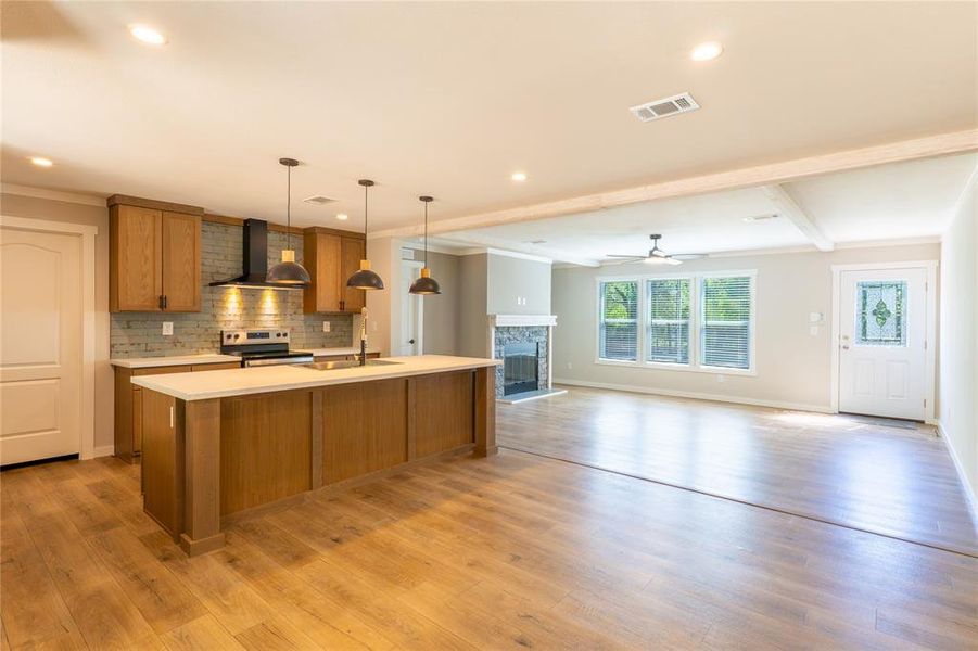 Furnished interior view inside a new home in , Gun Barrel City (Image 11).
