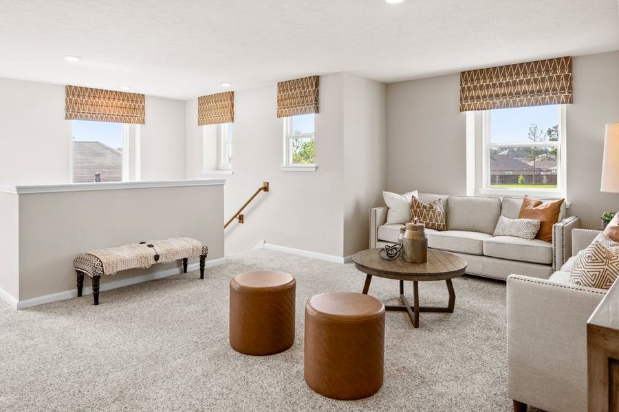 Furnished interior view inside a new home in Mustang Ridge, Magnolia (Image 9).
