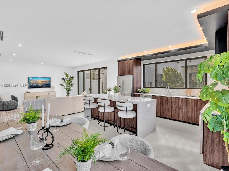 Furnished interior view inside a new home in , Dania Beach (Image 21).