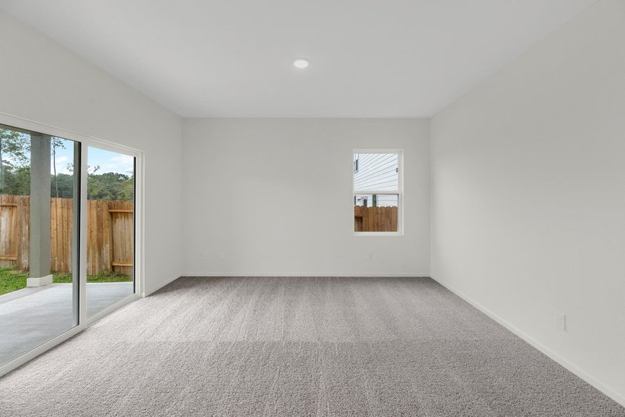 Representative unfurnished interior of a home built from the Luna by Starlight Homes in Noble Ridge, Howe (Image 17).