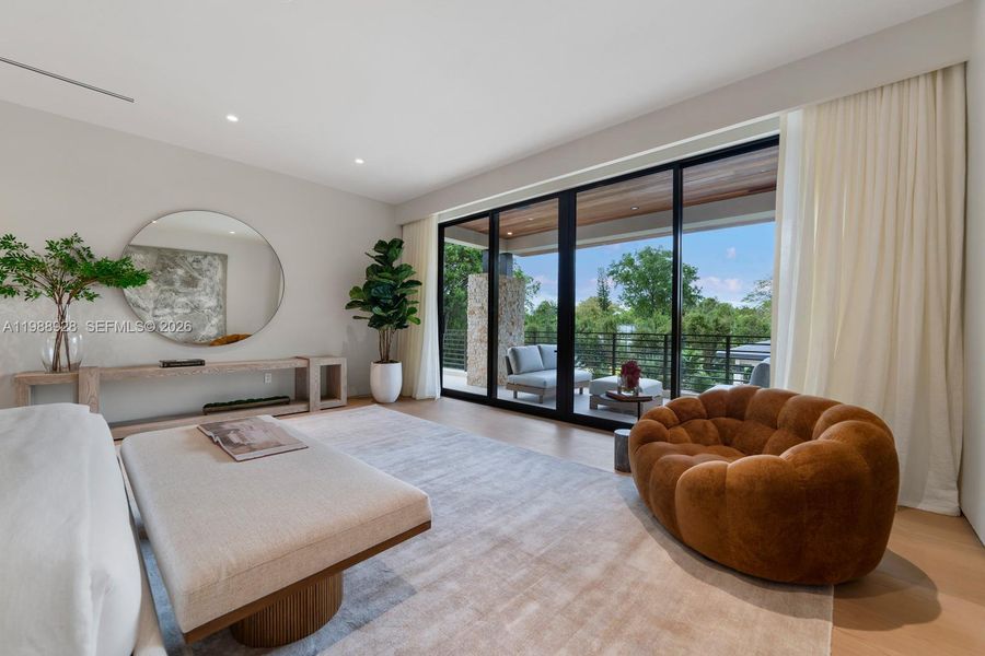 Furnished interior view inside a new home in , Miami (Image 48).