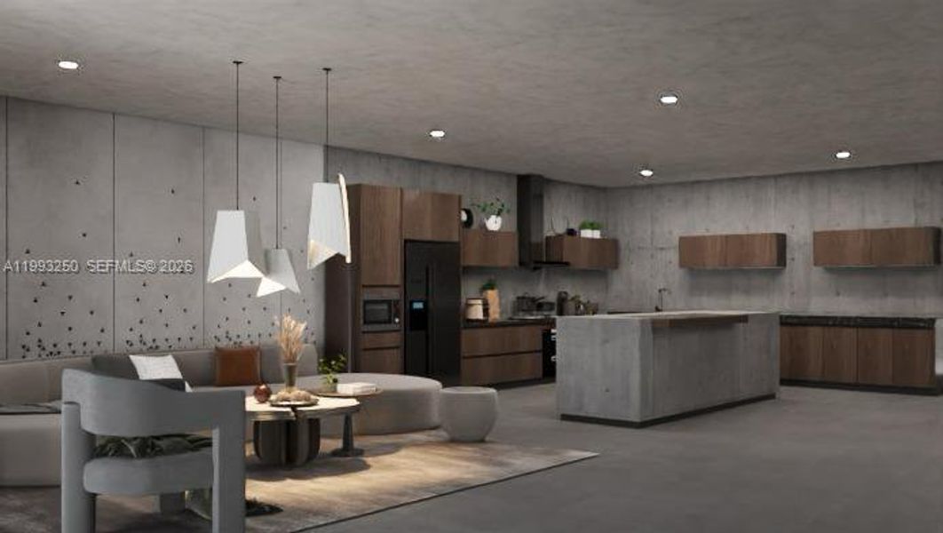 Furnished interior view inside a new home in , Fort Lauderdale (Image 5).