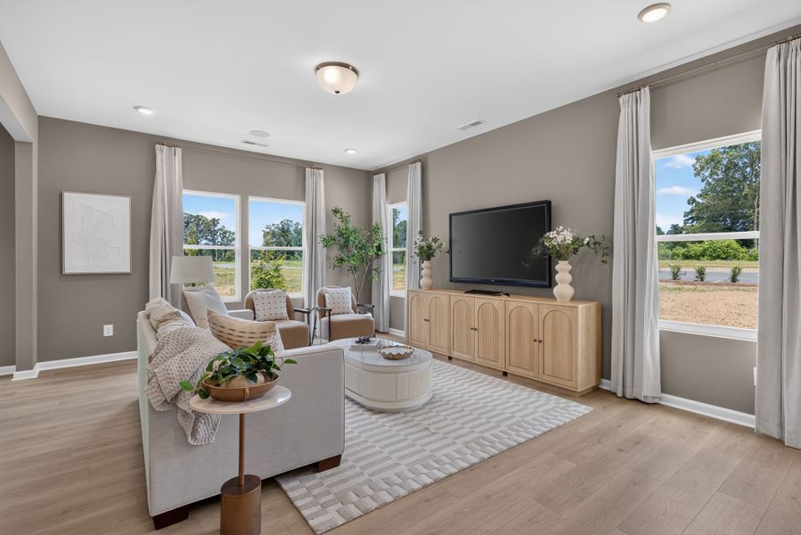 Furnished interior view inside a new home in The Ridge Townhomes, Monroe (Image 10).