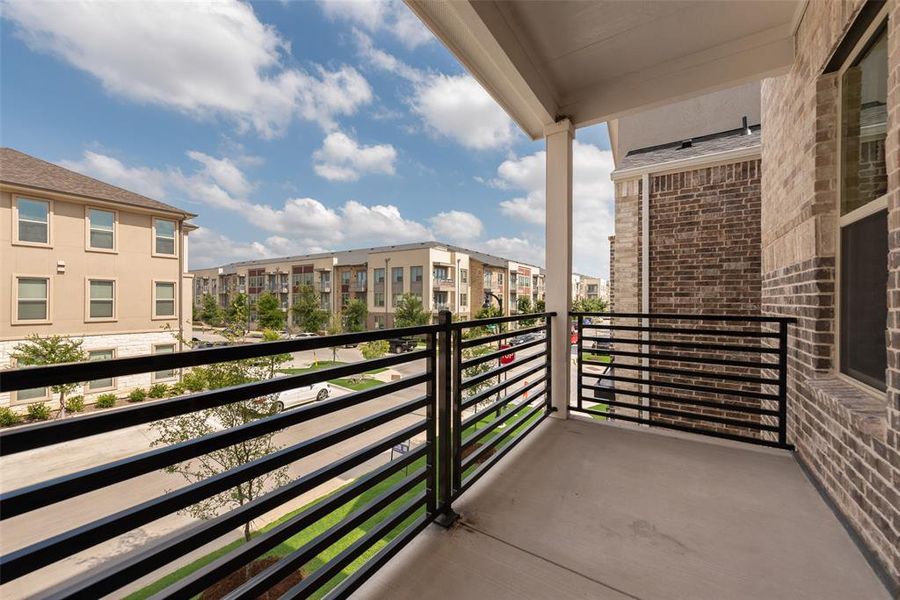 Exterior details and patio area of a home in City Point, North Richland Hills (Image 4).