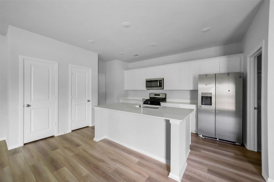Furnished interior view inside a new home in Saint Tropez, Houston (Image 11). Furnished interior view inside a new home in Saint Tropez, Houston (Image 11).
