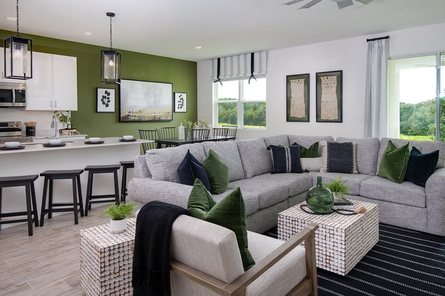 Representative furnished interior of a home built from the Imagine by Park Square Residential in Tarpon Bay, Haines City (Image 6).