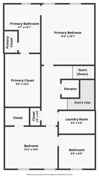2D floor plan layout of this home in Skyview On Broad, Sugar Hill, GA (Image 4).