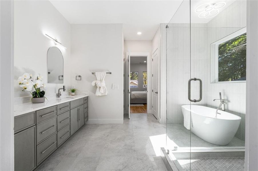 Furnished interior view inside a new home in , Atlanta (Image 11). Furnished interior view inside a new home in , Atlanta (Image 11).