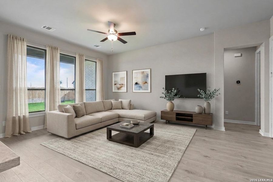 Furnished interior view inside a new home in Nopal Valley, San Antonio (Image 18). Furnished interior view inside a new home in Nopal Valley, San Antonio (Image 18).