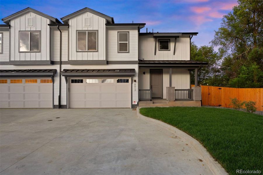 Front exterior of a new home in , Wheat Ridge, CO, highlighting curb appeal (Image 23). Front exterior of a new home in , Wheat Ridge, CO, highlighting curb appeal (Image 23).
