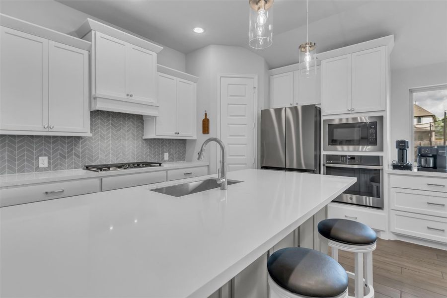 Breakfast bar for additional seating