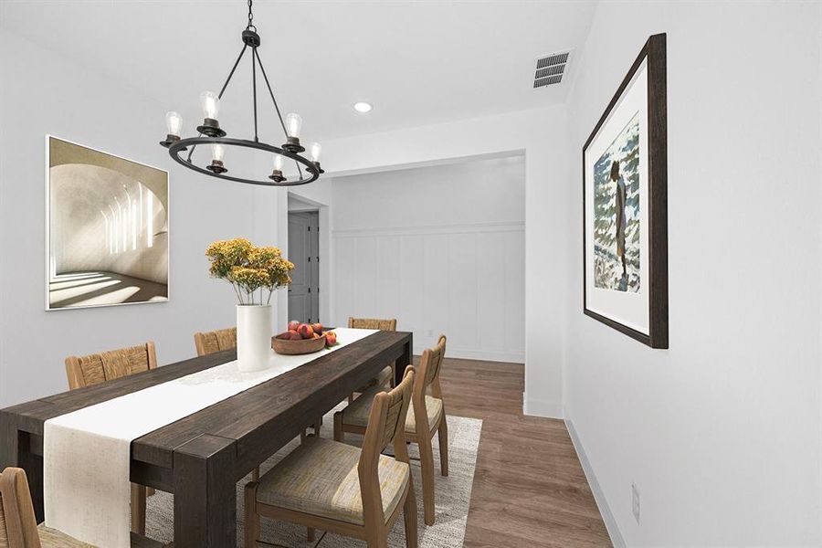 Furnished interior view inside a new home in Sterling Greene, Arlington (Image 8). Furnished interior view inside a new home in Sterling Greene, Arlington (Image 8).