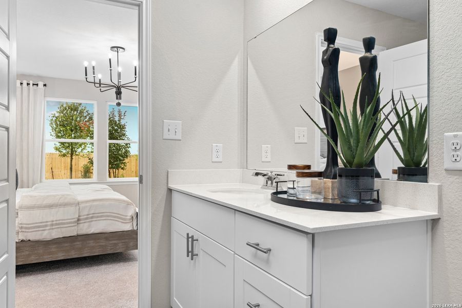 Furnished interior view inside a new home in , New Braunfels (Image 14).